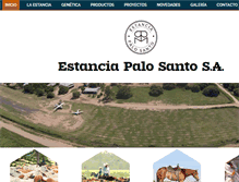 Tablet Screenshot of estanciapalosanto.com.py